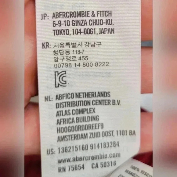 VTG Y2K Abercrombie Fitch Boho Top Cold Shoulder Red Floral Gypsy Size S - Picture 13 of 13